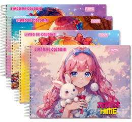 LIVRO DE COLORIR 120GR 48FL 15X21 ANIMA H.2619-5